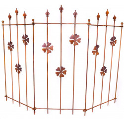 Ogrodzenie dekoracyjne ogrodowe w kwiaty