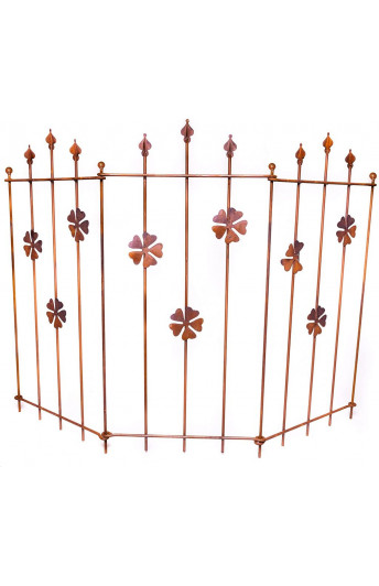 Ogrodzenie dekoracyjne ogrodowe w kwiaty