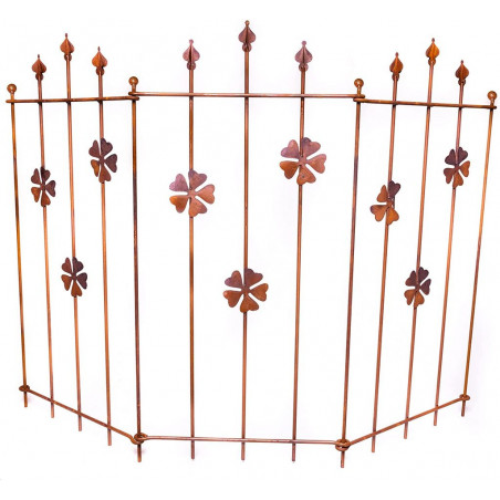 Ogrodzenie dekoracyjne ogrodowe w kwiaty