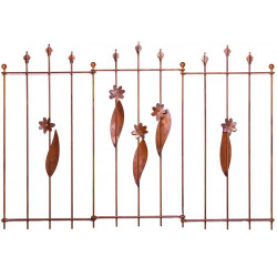 Dekoracyjne ogrodzenia ogrodowe w liście