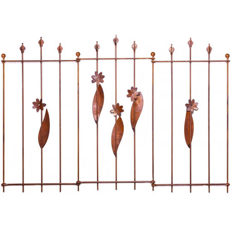 Dekoracyjne ogrodzenia ogrodowe w liście