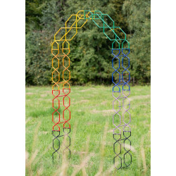 Pergola ogrodowa LGBT Kolor tęczy